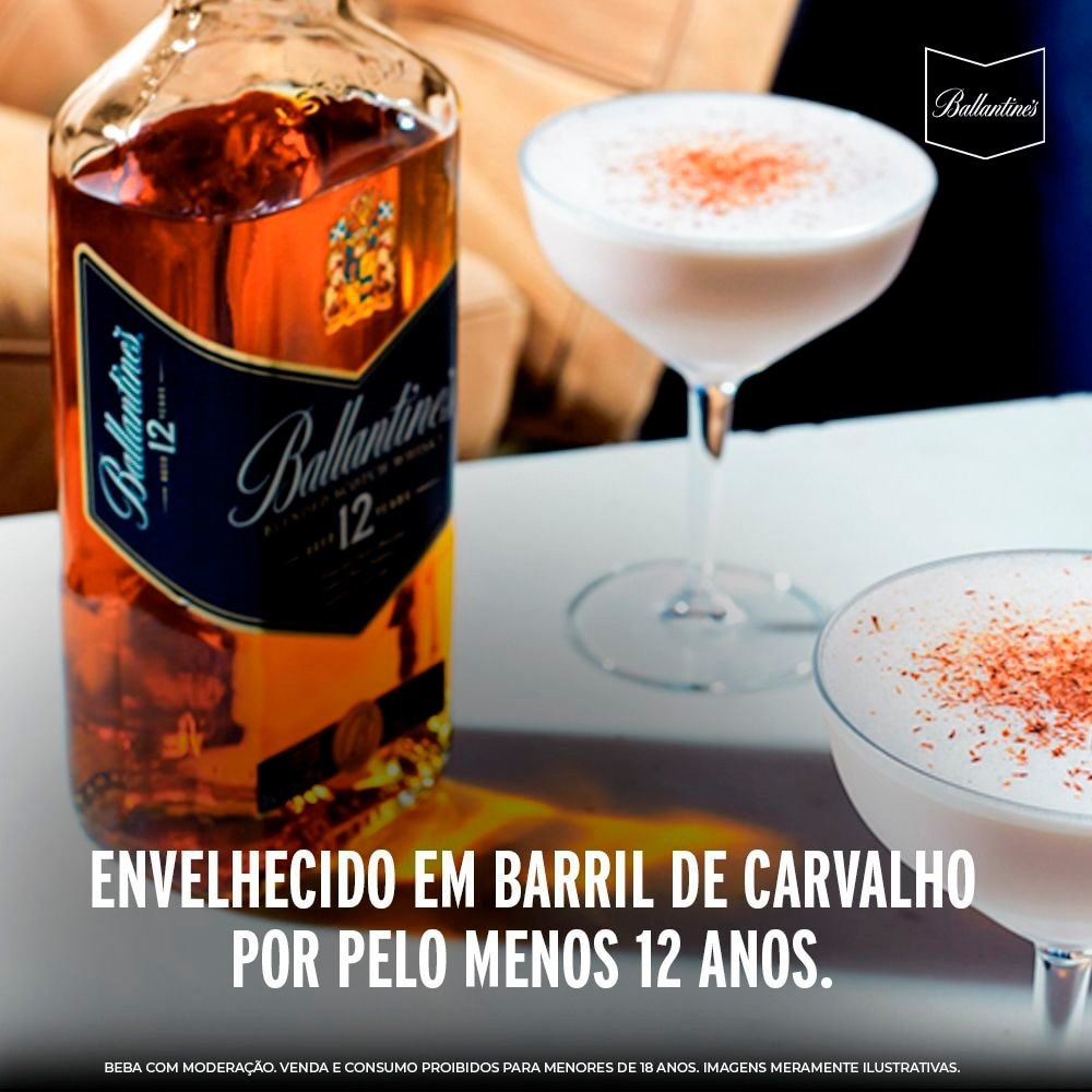 Whisky Ballantine's 12 Anos Blended Escocês 1 Litro