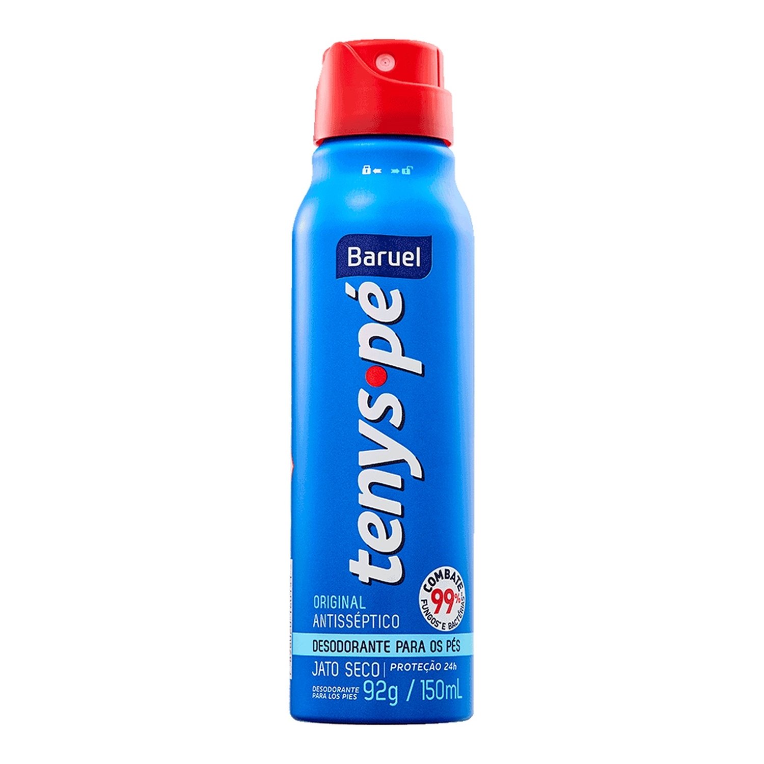 Desodorante para Pés Tenys Pé Baruel Jato Seco Aerossol Original 92g