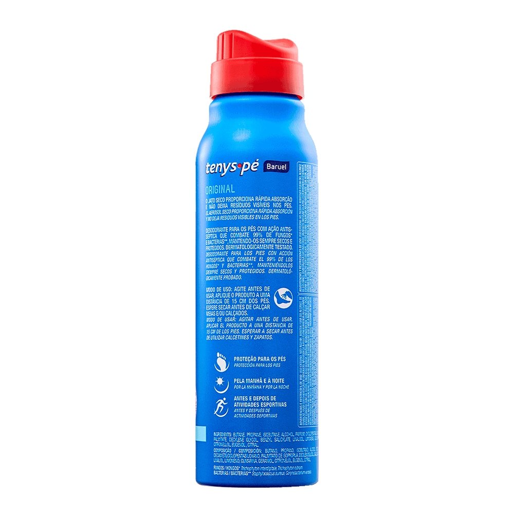 Desodorante para os Pés Tenys Pé Baruel Jato Seco Original 92g
