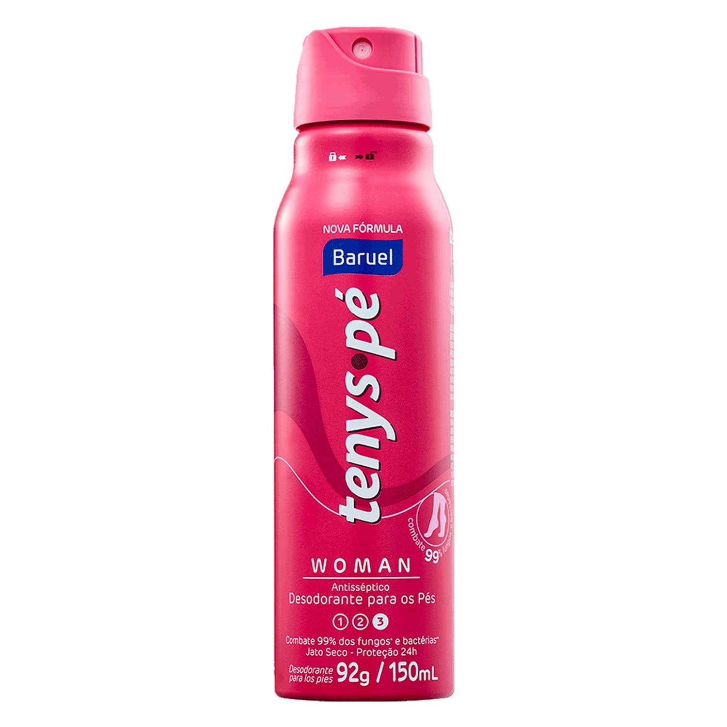Desodorante para Pés Tenys Pé Baruel Jato Seco Woman 92g