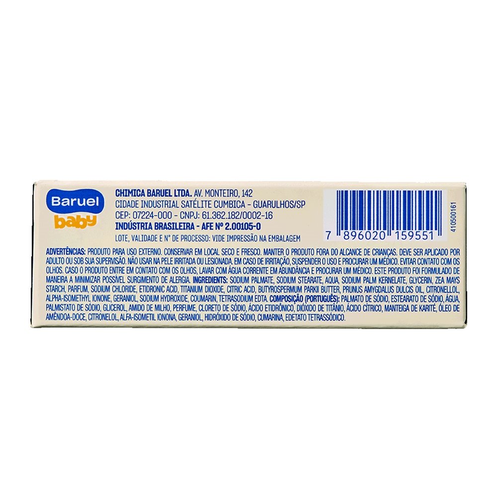 Sabonete Baruel Baby Suave 70g - Embalagem com 12 Unidades