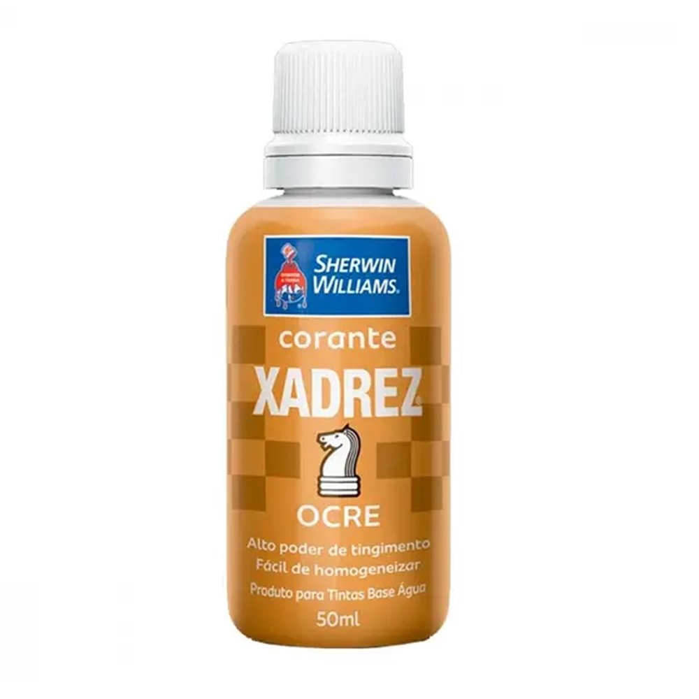 Corante Xadrez Ocre 50ml - Embalagem com 12 Unidades