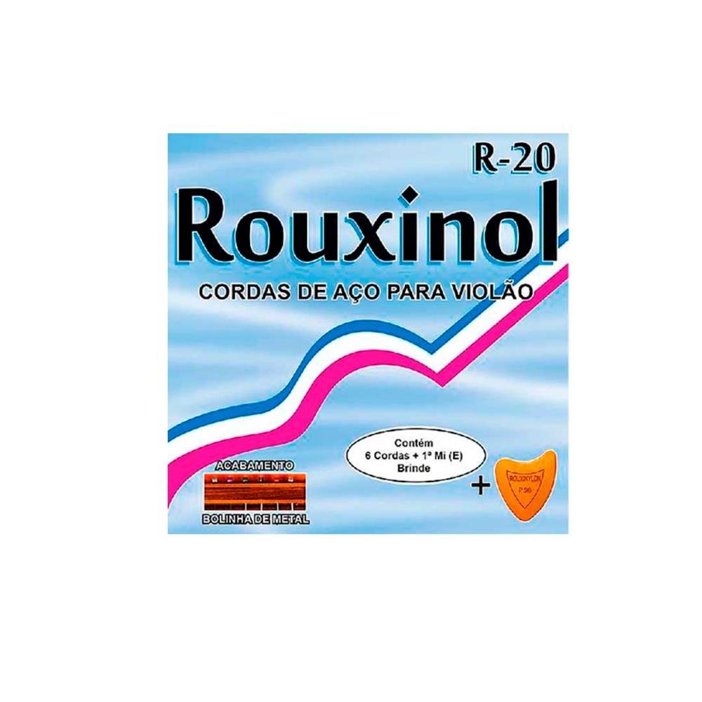 Encordoamento Violão Aço Inox Com Bolinha Rouxinol 011" - R-20
