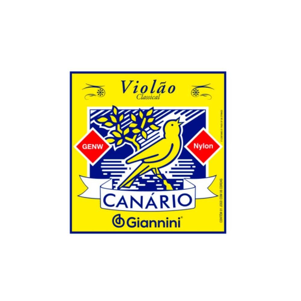 Encordoamento para Violão Nylon Médio Genw Canário Giannini