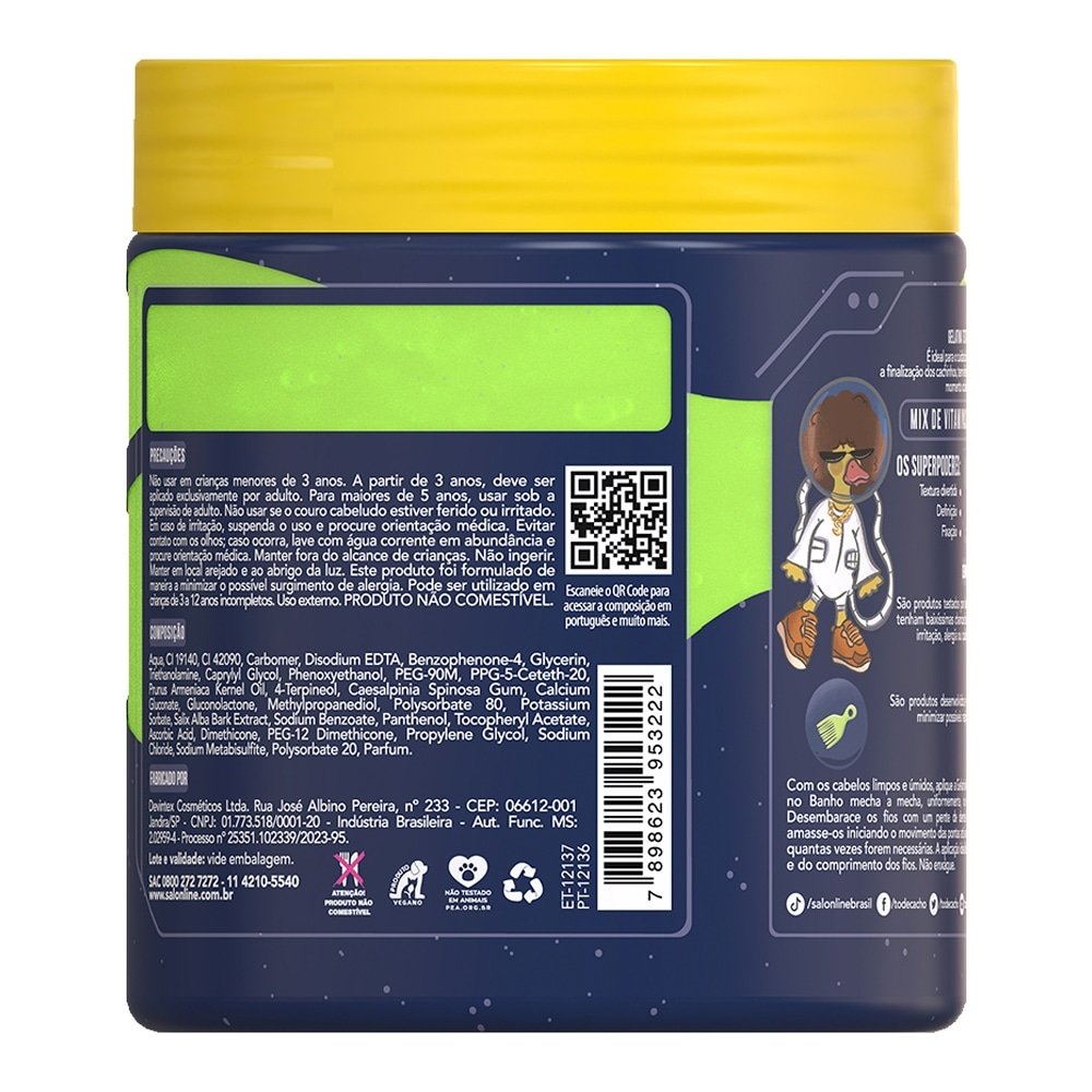 Gelatina Capilar Salon Line To de Cachinhos Kids 550G