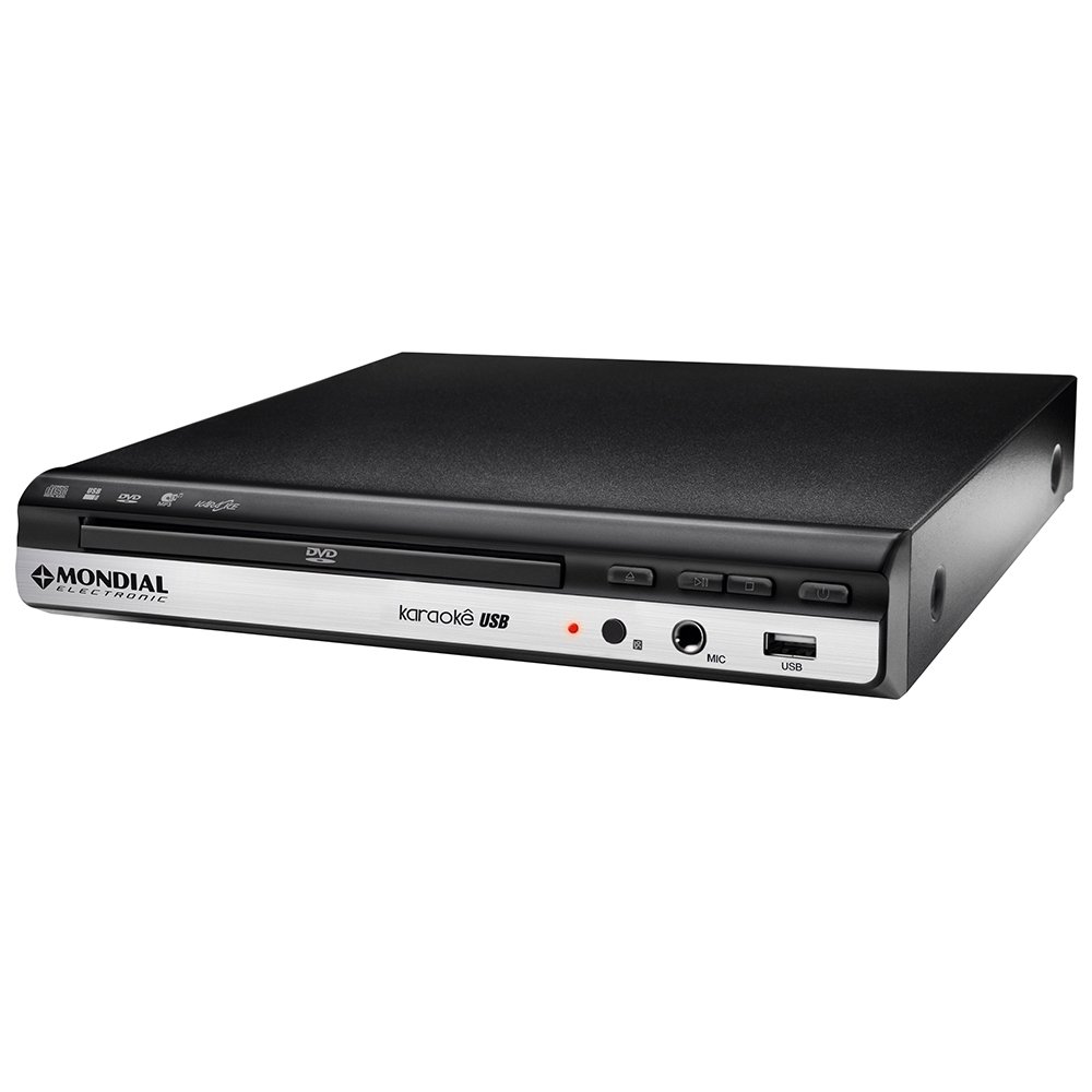DVD Player Mondial D15, Entrada USB, Função Karaokê, Função Ripping/Copy
