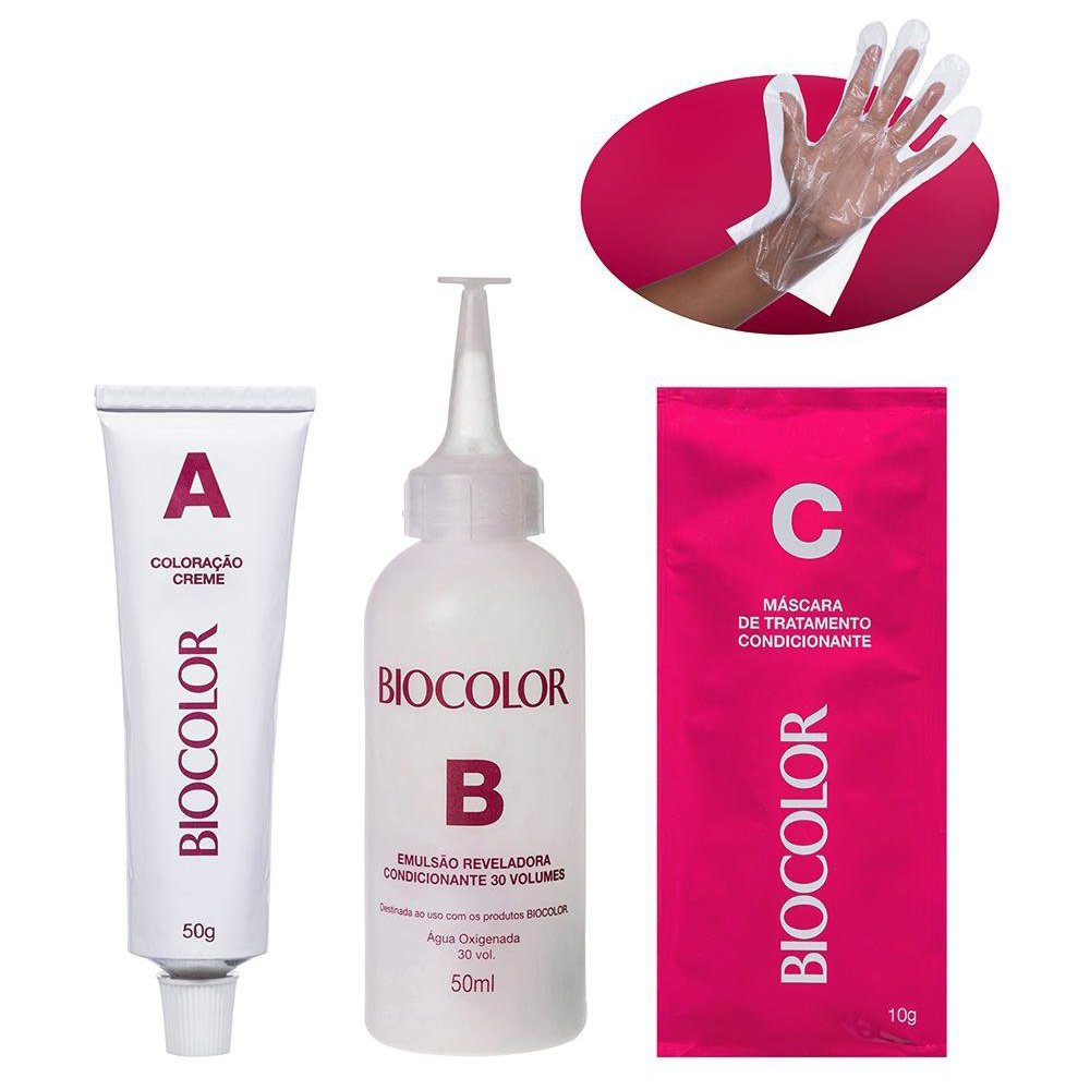 Tinta de Cabelo Biocolor Creme Mini Kit 5.0  Castanho Claro Luxuoso