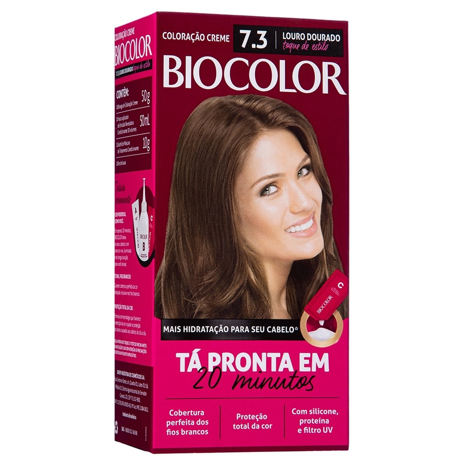 Tintura Biocolor Creme Mini 7.3 Louro Leve