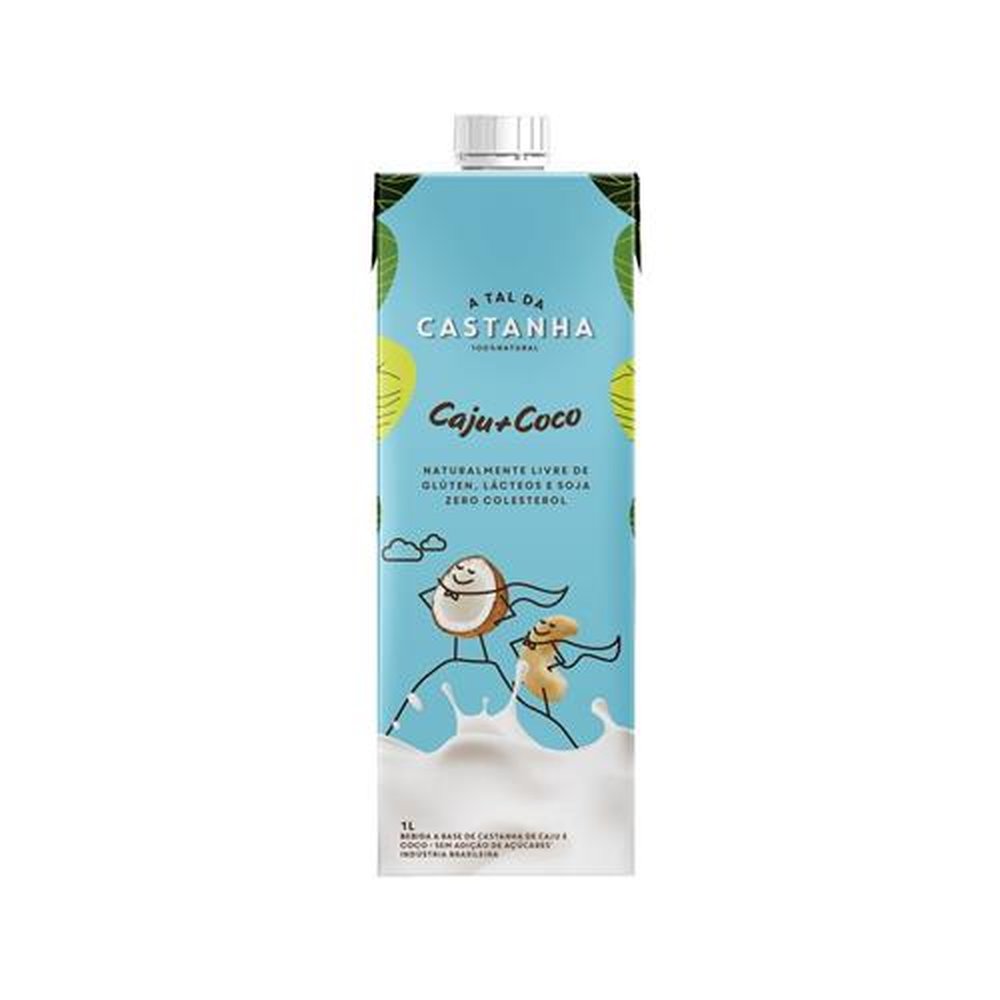Bebida vegetal A tal da castanha - Caju + Coco 1L