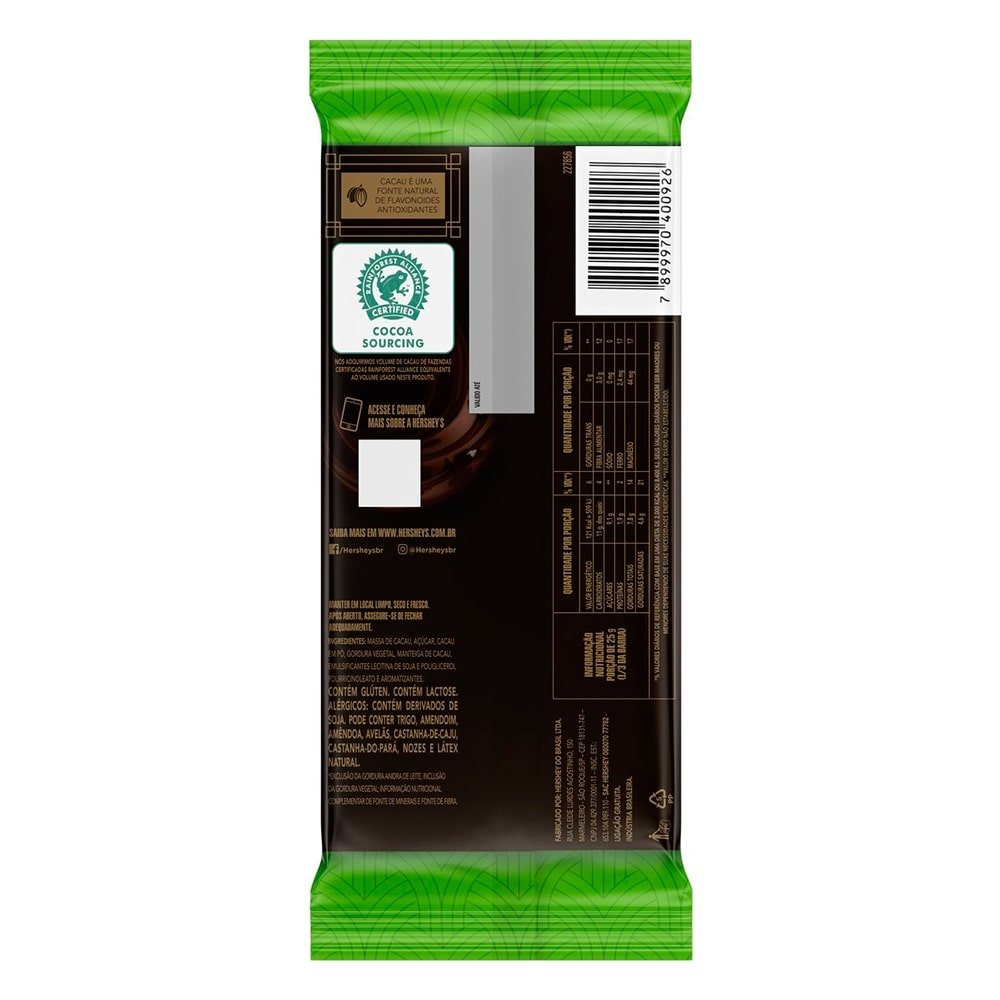 Chocolate Hersheys Special Dark Menta 85g - Embalagem c/ 12 Unidades