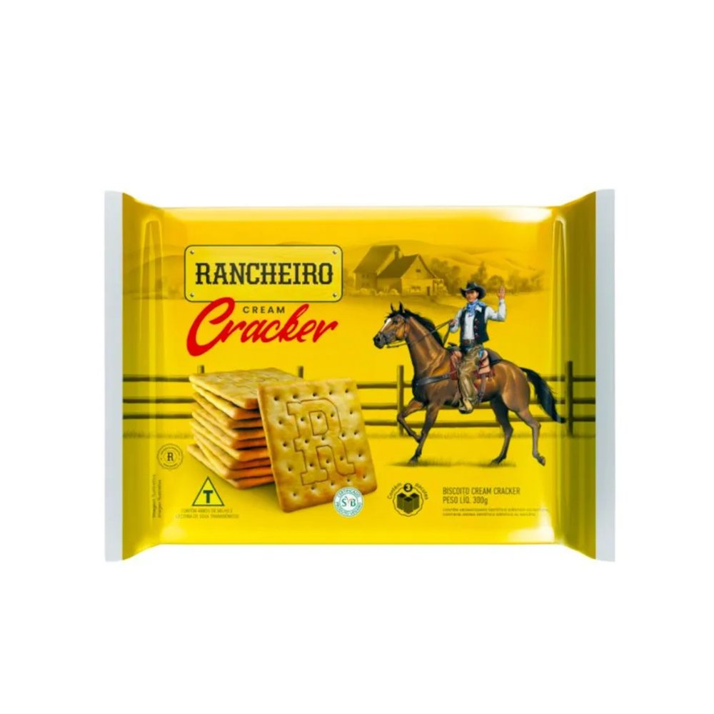 Biscoito Rancheiro Cream Cracker Pacote 300g