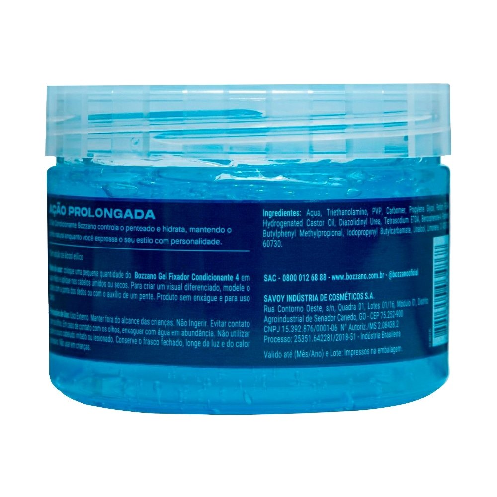 Gel Fixador Bozzano Azul Ação Prolongada 300g