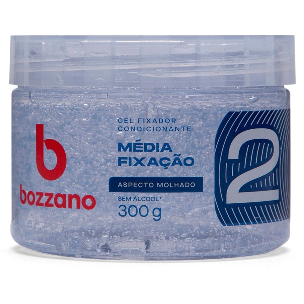 Gel Fixador Bozzano Brilho Molhado Incolor 300g