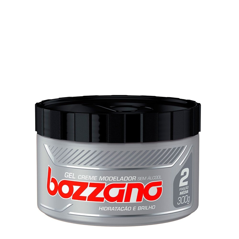 Gel Fixador Bozzano Creme Modelador, Preto, 300g