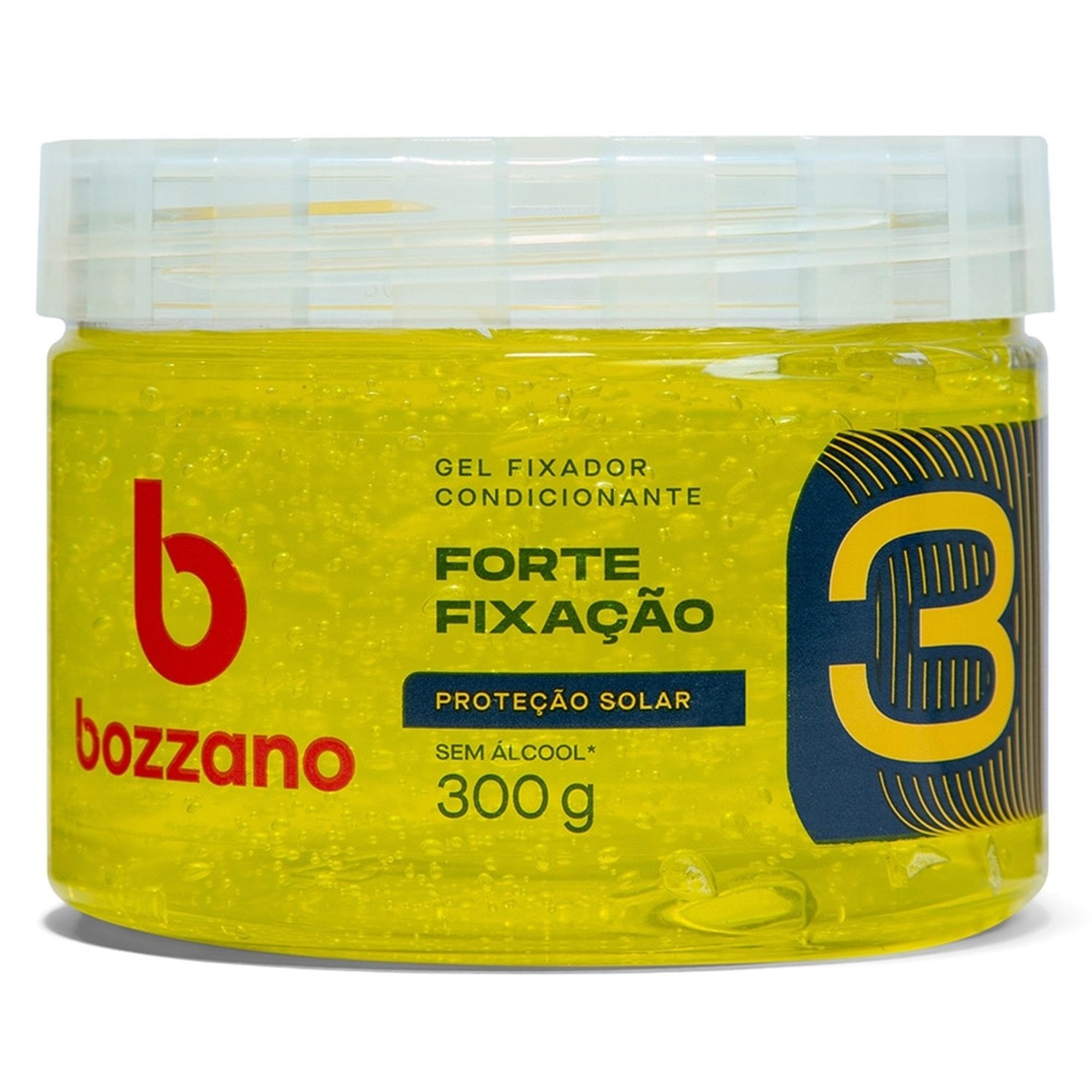 Gel Fixador Bozzano Proteção Solar Amarelo 300g