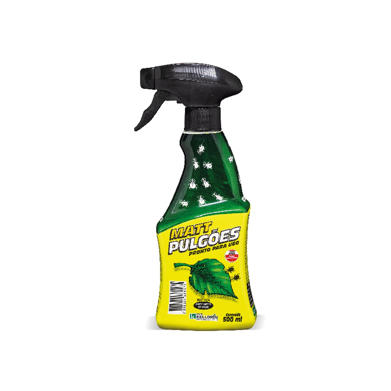 Kelldrin Matt Pulgões Spray ¿ Inseticida Pronto Para Uso 500Ml - Caixa Com 12 Unidades De 500Ml