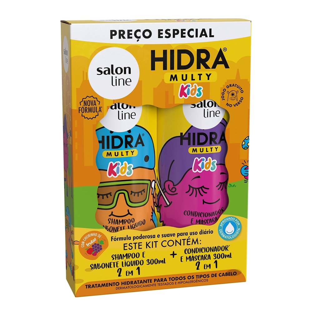 Shampoo+Condicionador Salon Line Hidra Kids 300ml Preço Especial