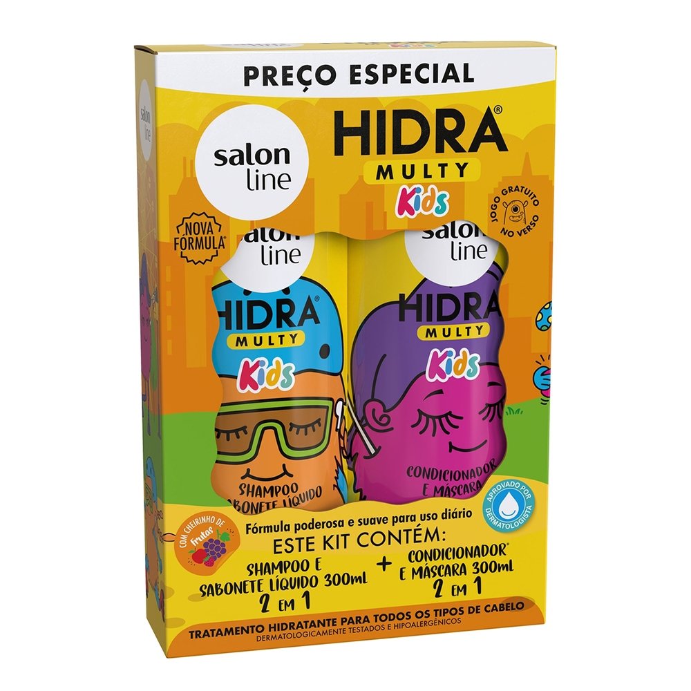 Shampoo+Condicionador Salon Line Hidra Kids 300ml