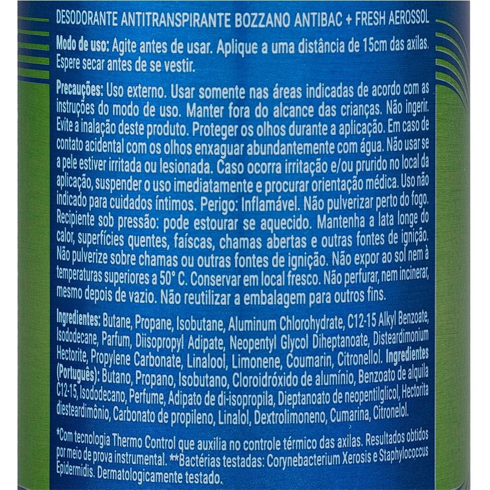 Desodorante Bozzano Aerosol Fresh 150ml