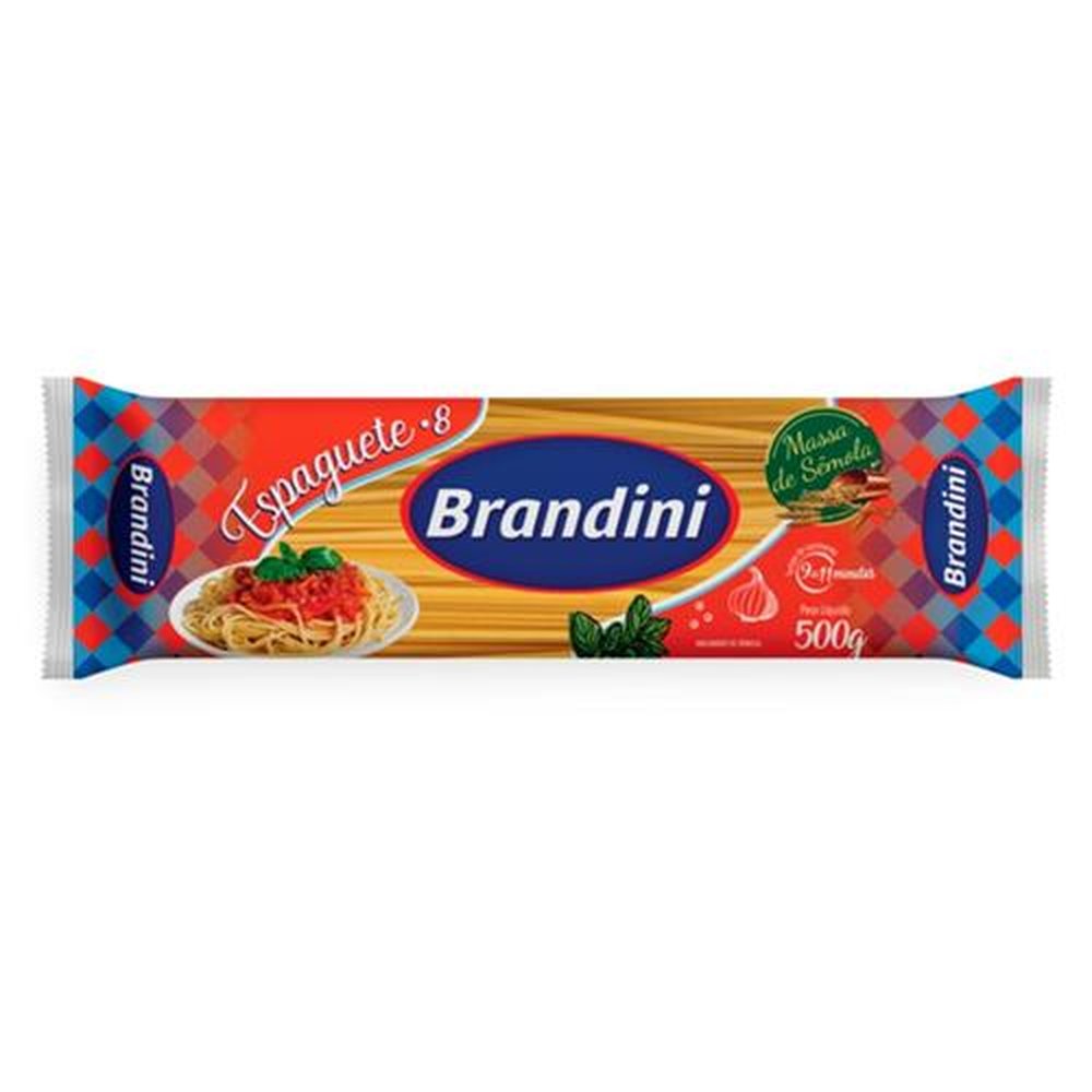 Macarrão de Sêmola Espaguete Brandini 500g