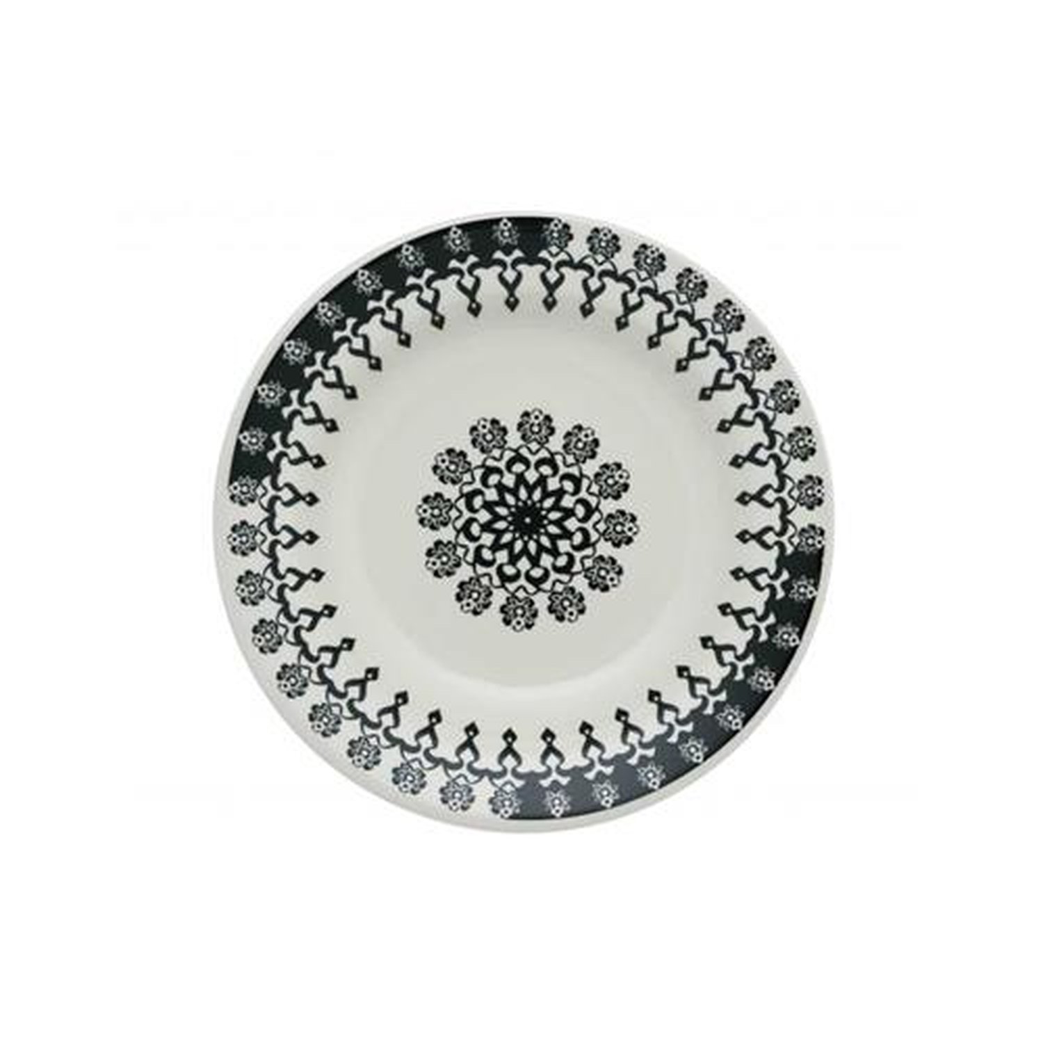 Prato Fundo Cerâmica 21,5Cm Donna Folk Biona