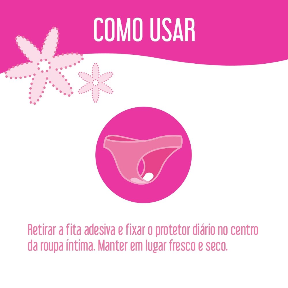 Absorvente Carefree Protetor Diário Todo Dia Flexi sem Perfume Leve 80 Pague 60 - Embalagem com 80 Unidades