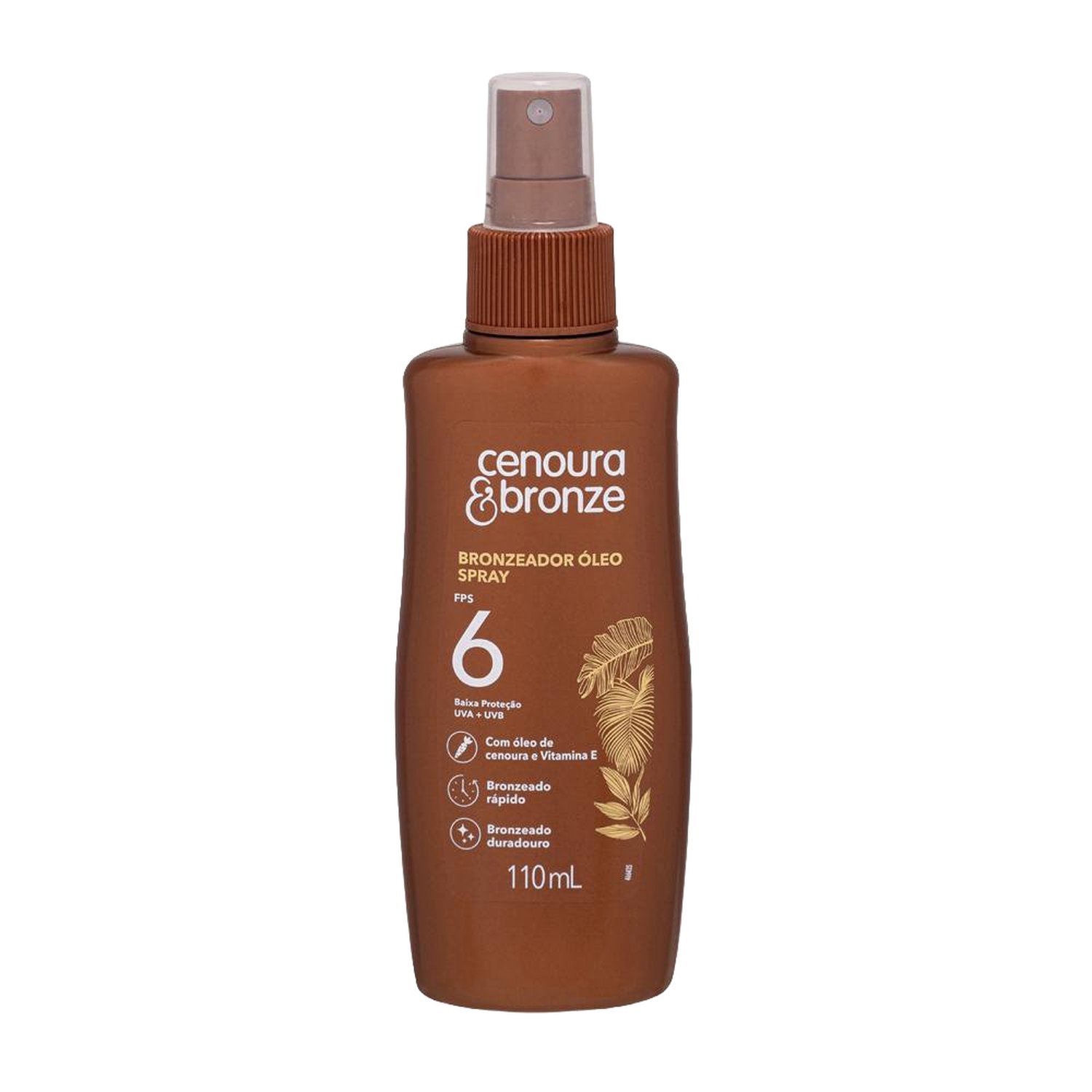 Óleo Bronzeador Cenoura e Bronze FPS6 Spray 110ml