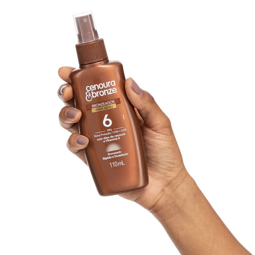 Óleo Bronzeador Cenoura e Bronze FPS6 Spray 110ml