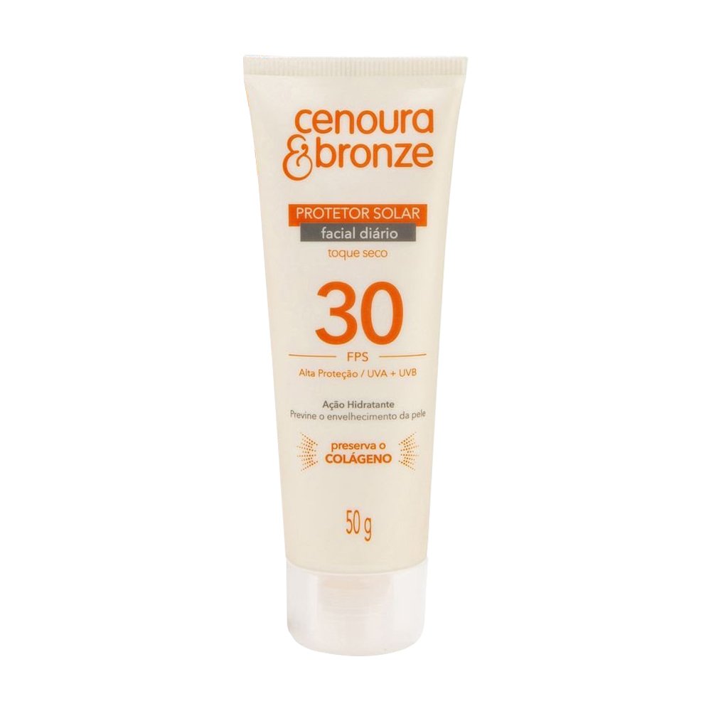 Protetor Solar Facial Cenoura e Bronze FPS30 50g
