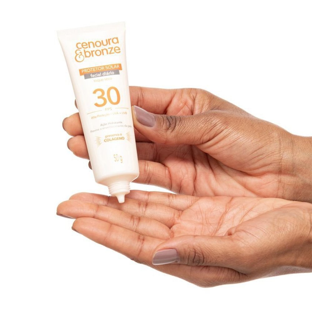 Protetor Solar Facial Cenoura e Bronze FPS30 50g