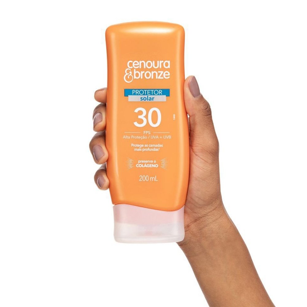 Protetor Solar Cenoura e Bronze FPS30 200ml