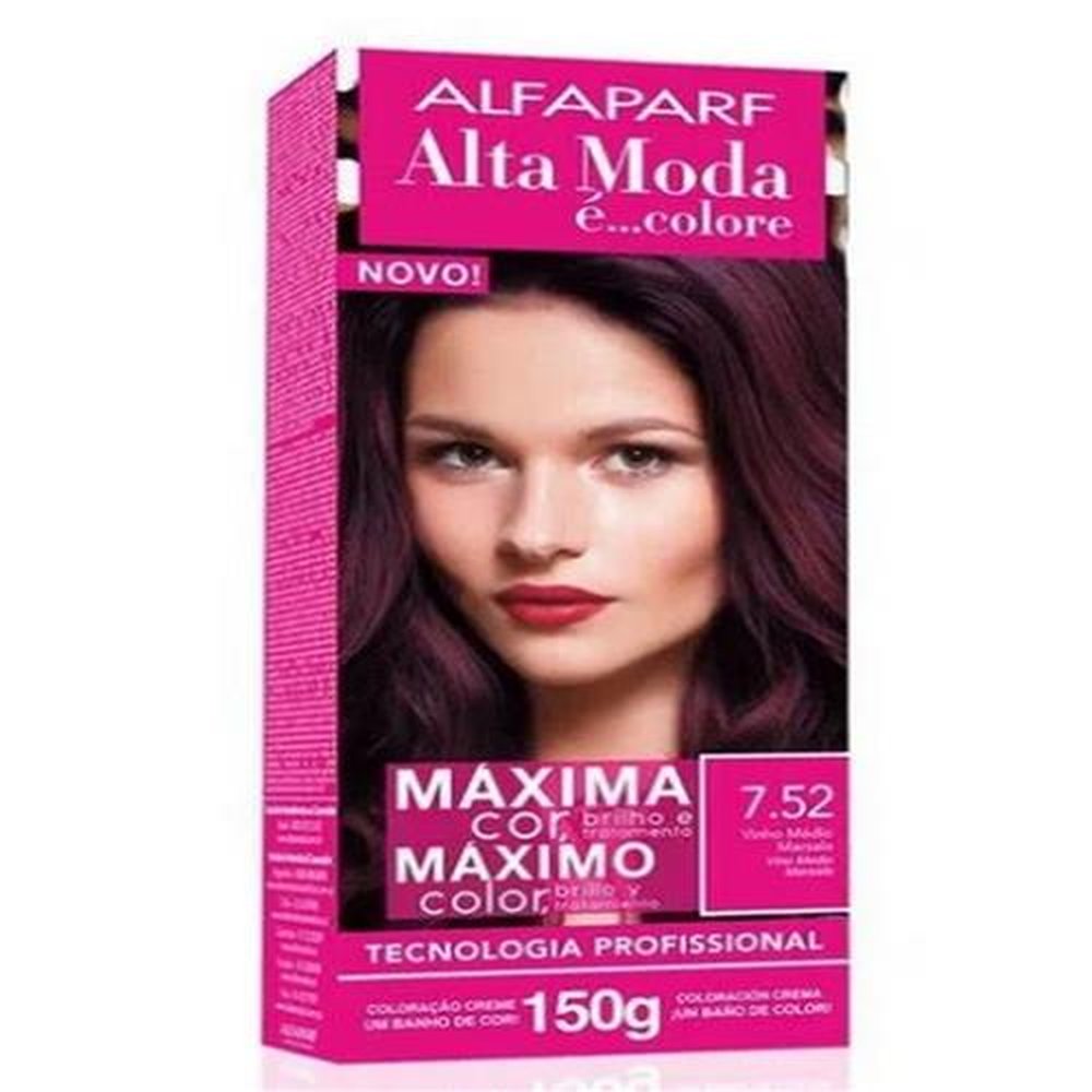 Coloracao alta moda 7.52 vinho med marsa