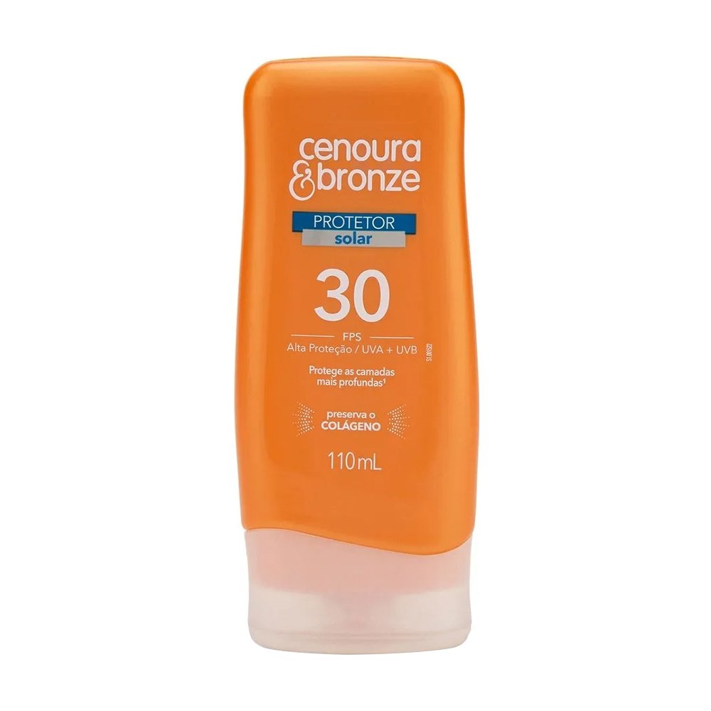Protetor Solar Cenoura e Bronze FPS30 110ml Oferta especial