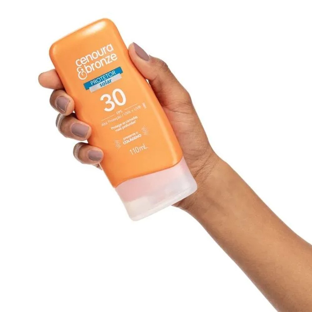 Protetor Solar Cenoura e Bronze FPS30 110ml Oferta especial