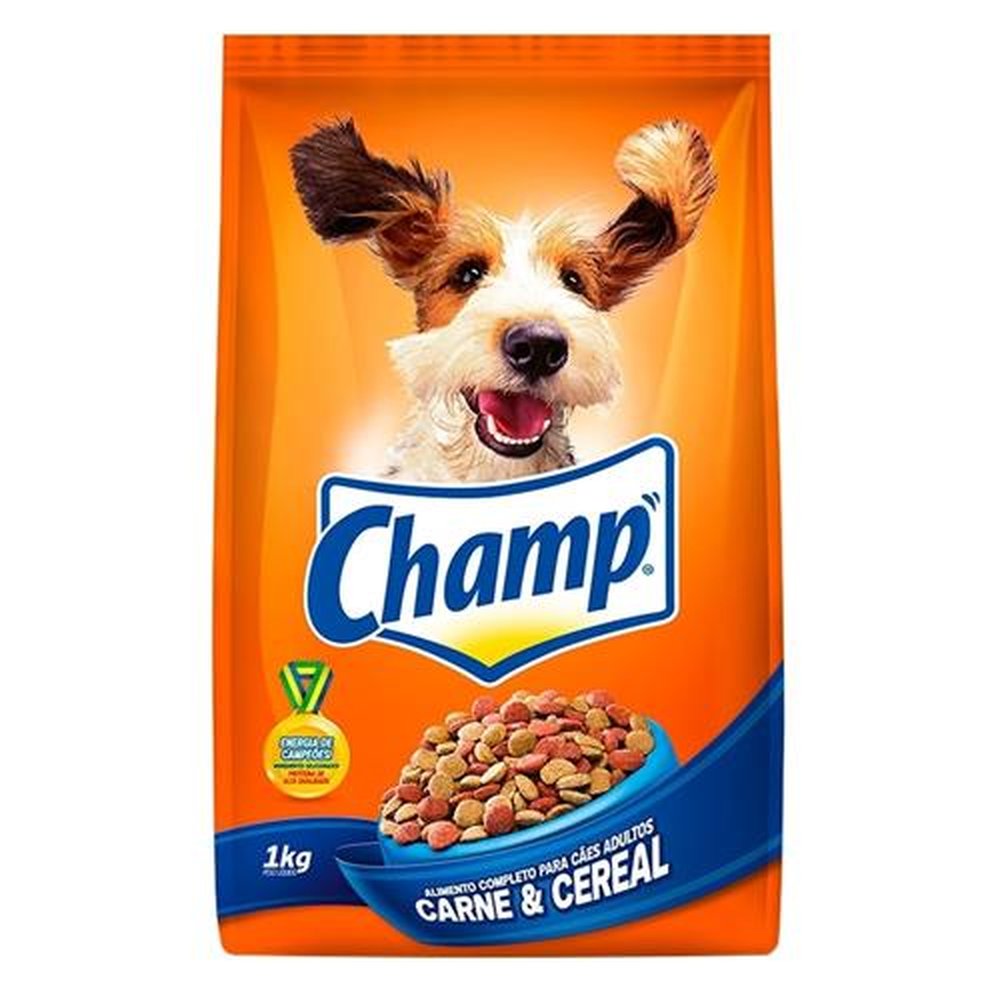 Ração para Cachorro Standard Adulto Carne E Cereal Champs 1kg