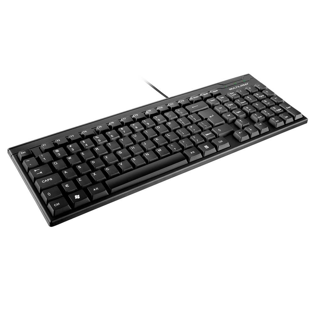 Teclado Multilaser Slim TC193 Laser USB Preto