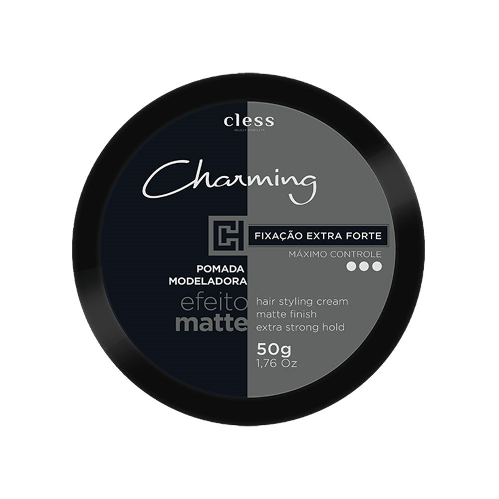 Pomada Modeladora Charming Men Efeito Matte 50g