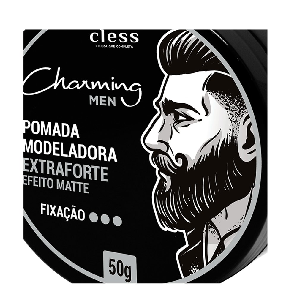 Pomada Modeladora Charming Men Efeito Matte 50g