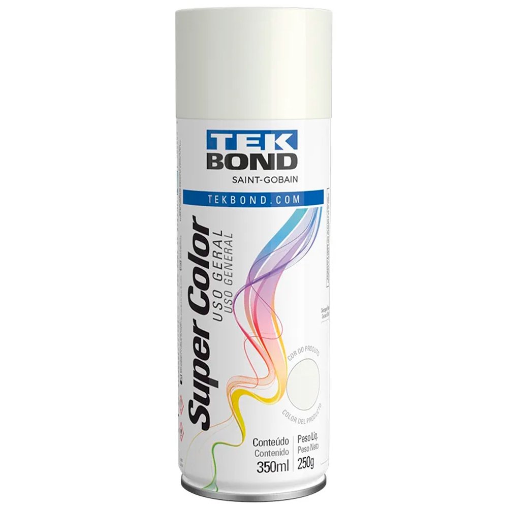 Tinta Spray Tekbond Uso Geral Branco Fosco 350ml
