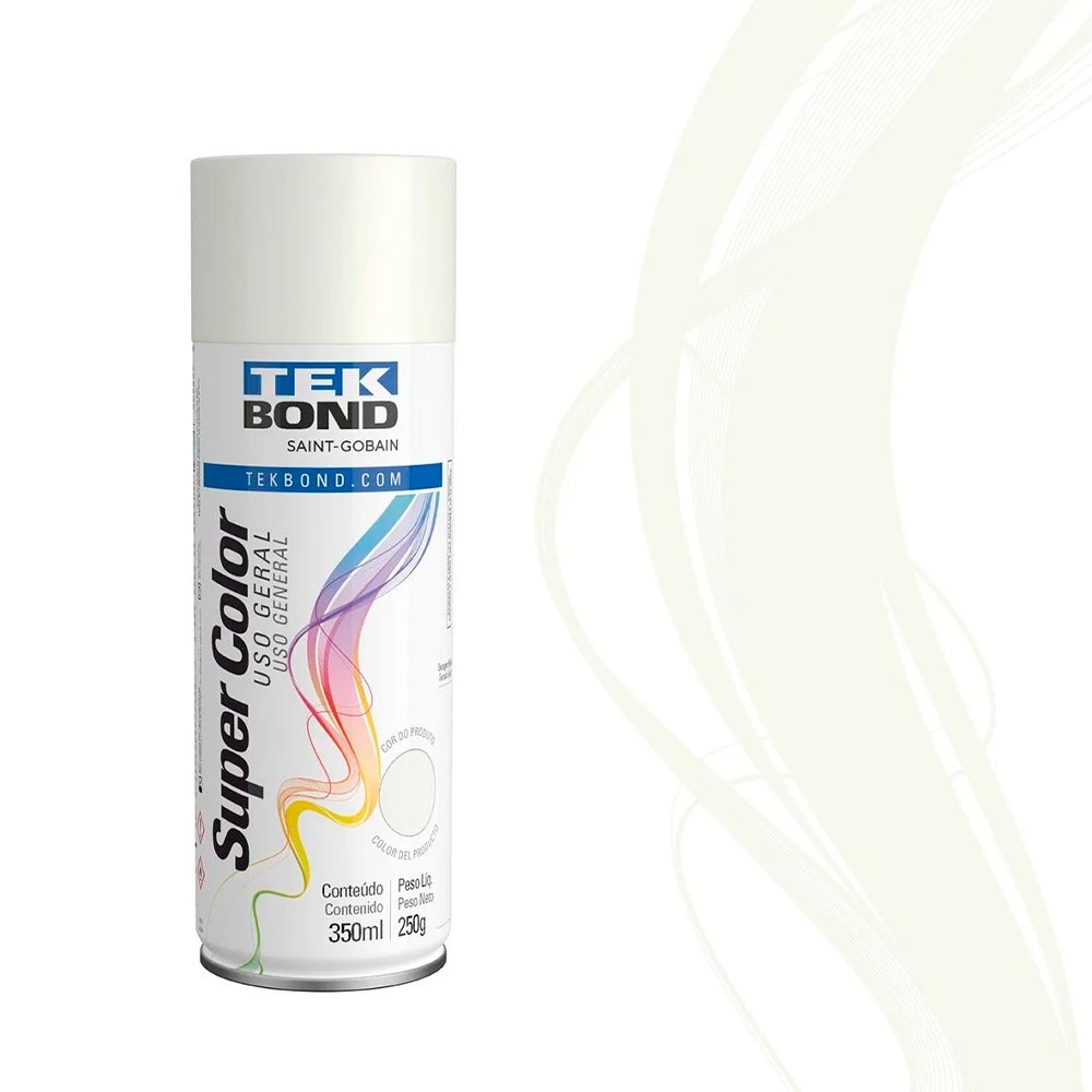 Tinta Spray Tekbond Uso Geral Branco Fosco 350ml