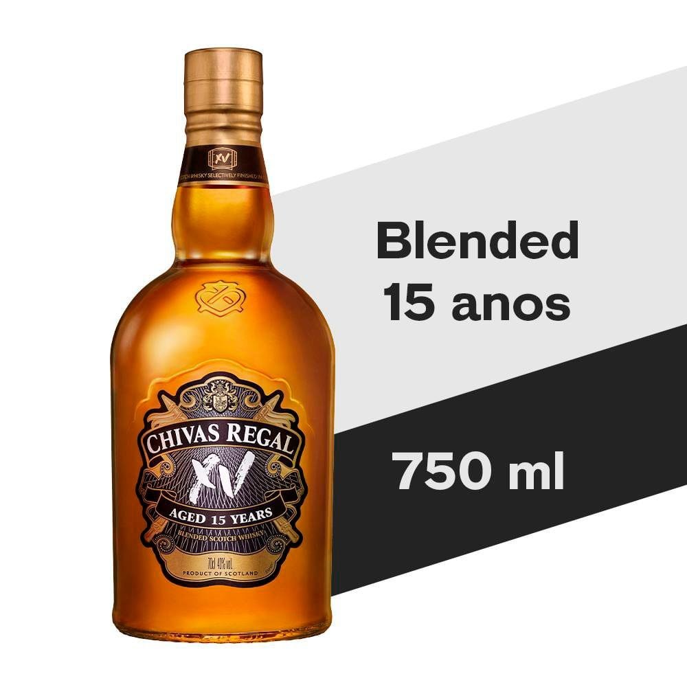 Whisky Chivas Regal XV 15 Anos Escocês 750ml