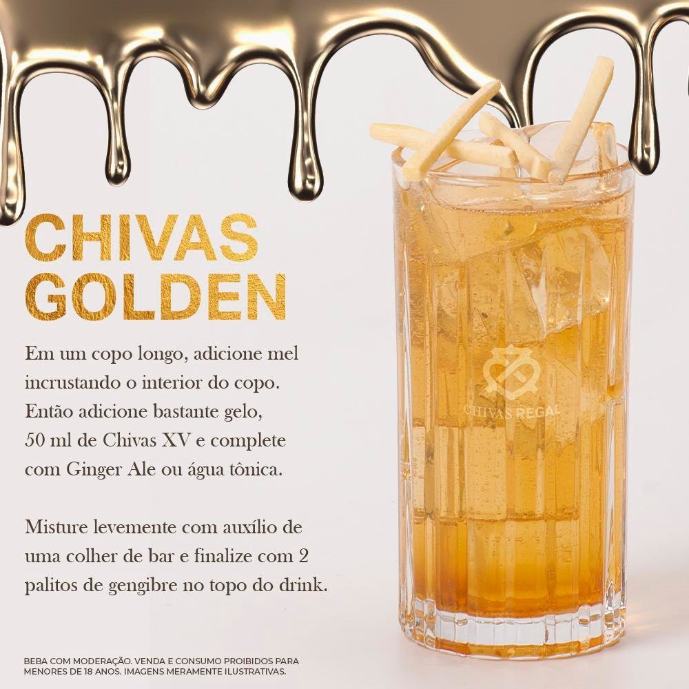 Whisky Chivas Regal XV 15 Anos Escocês 750ml