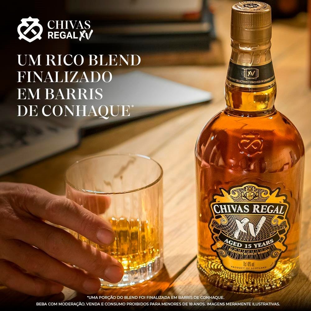 Whisky Chivas Regal XV 15 Anos Escocês 750ml