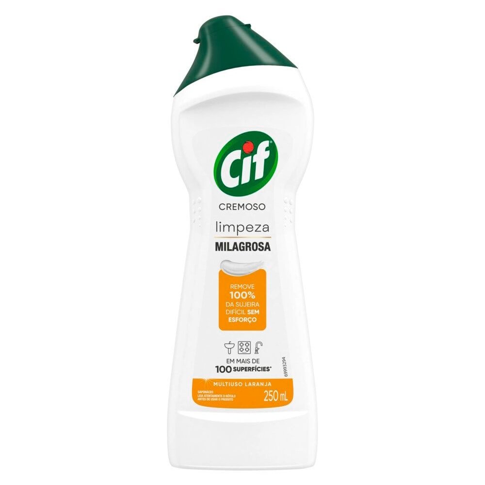 Limpador Cif Cremoso Multiuso Laranja 250ml