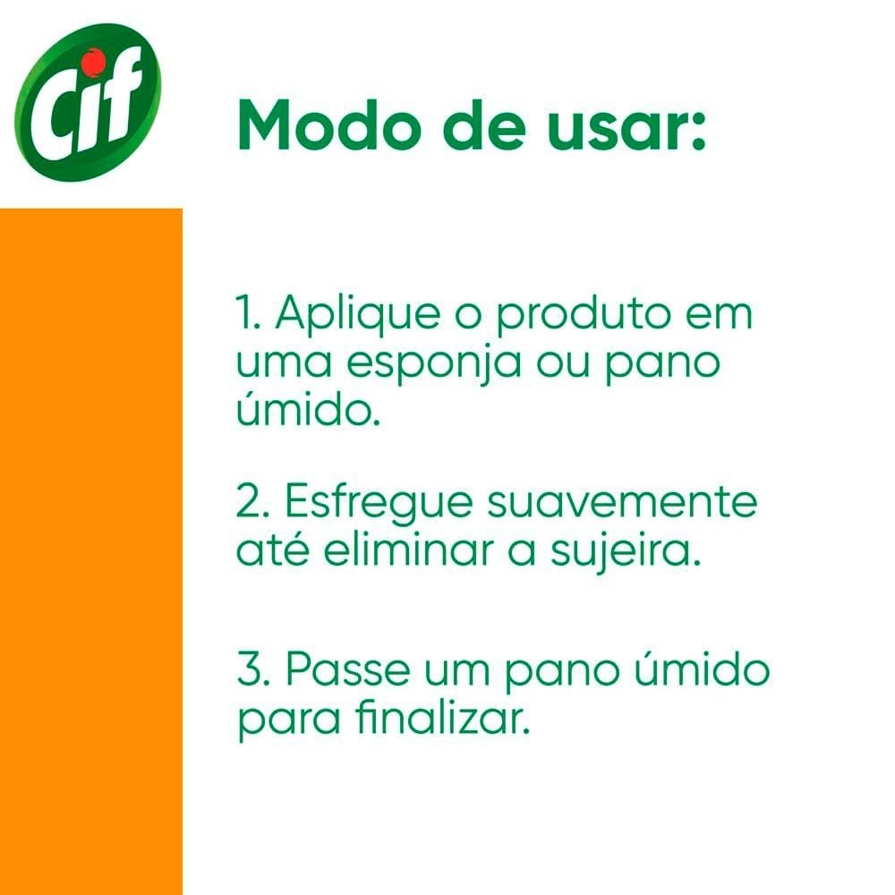 Limpador Cif Cremoso Multiuso Laranja 250ml