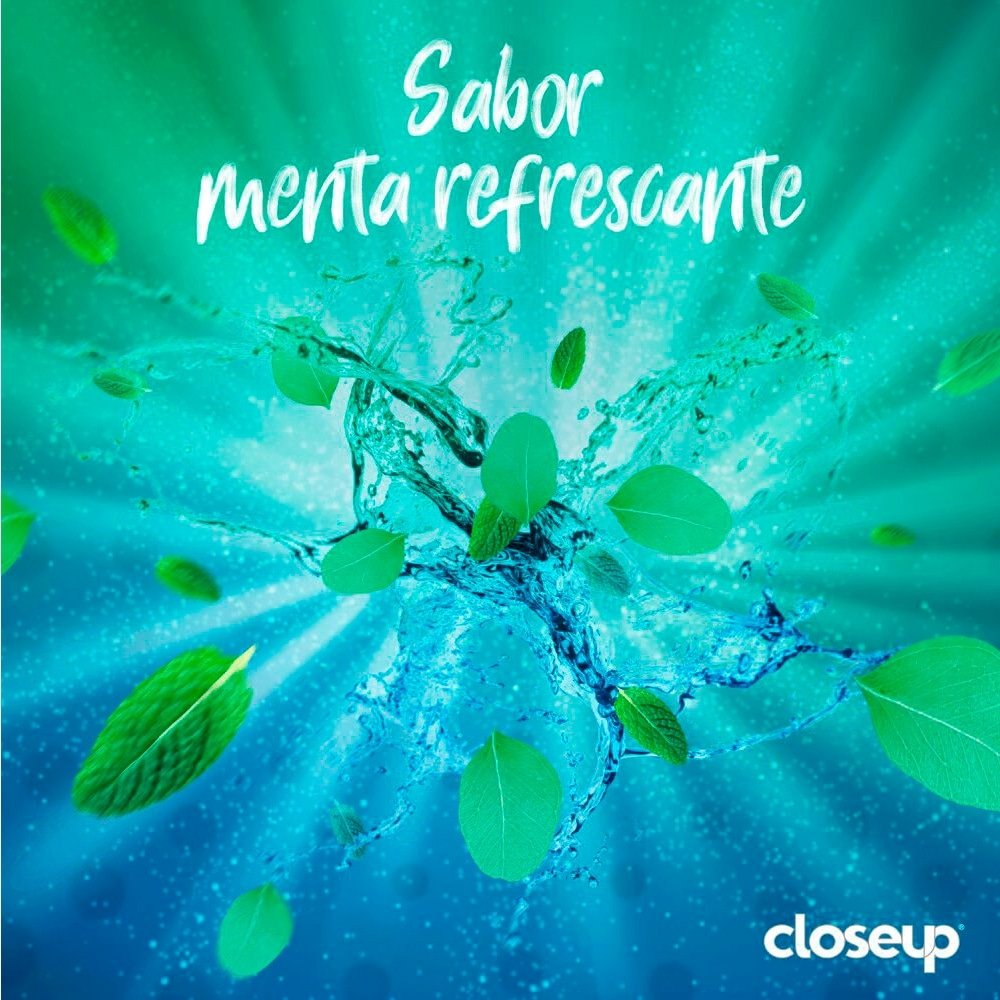 Creme Dental Close Up Triple Menta 70g Embalagem com 12 Unidades