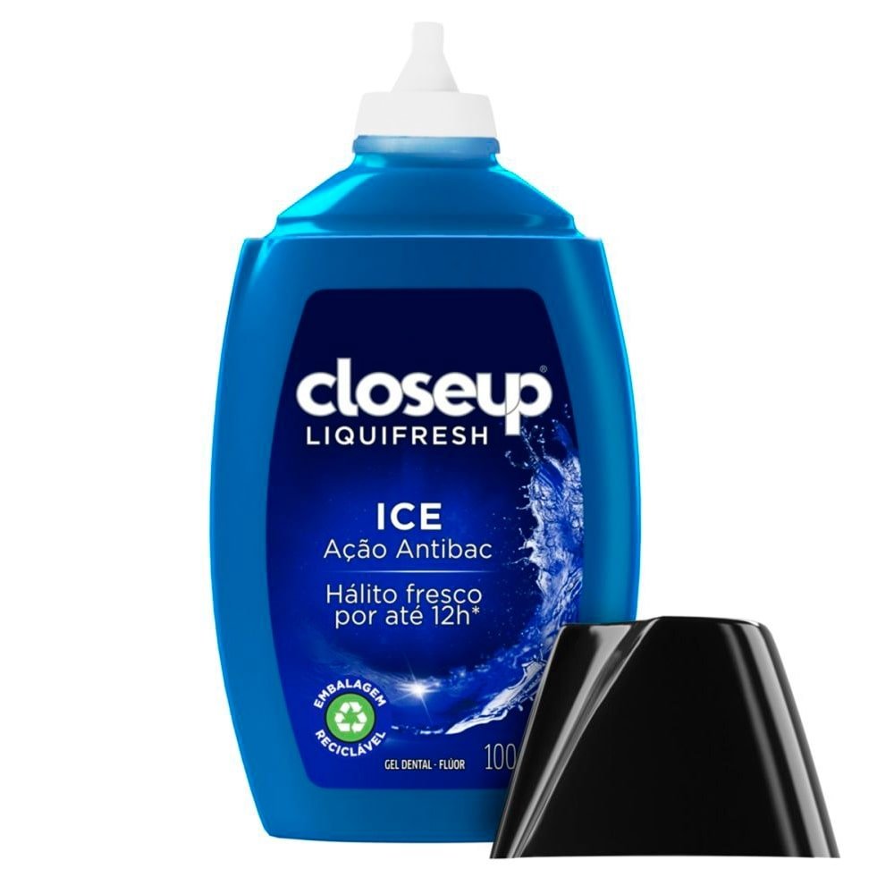Creme Dental Close Up Liquifresh Ice 100g Embalagem com 12 Unidades