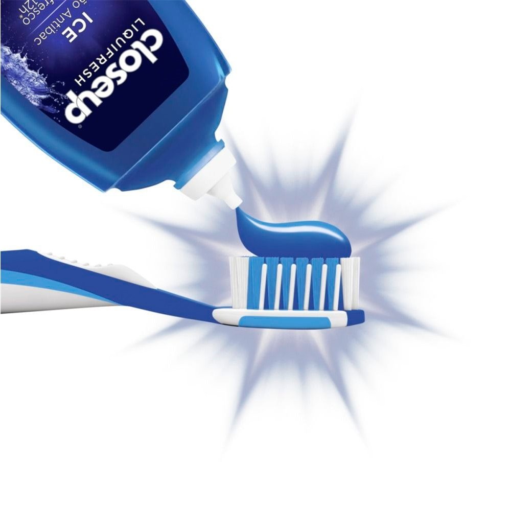 Creme Dental Close Up Liquifresh Ice 100g Embalagem com 12 Unidades