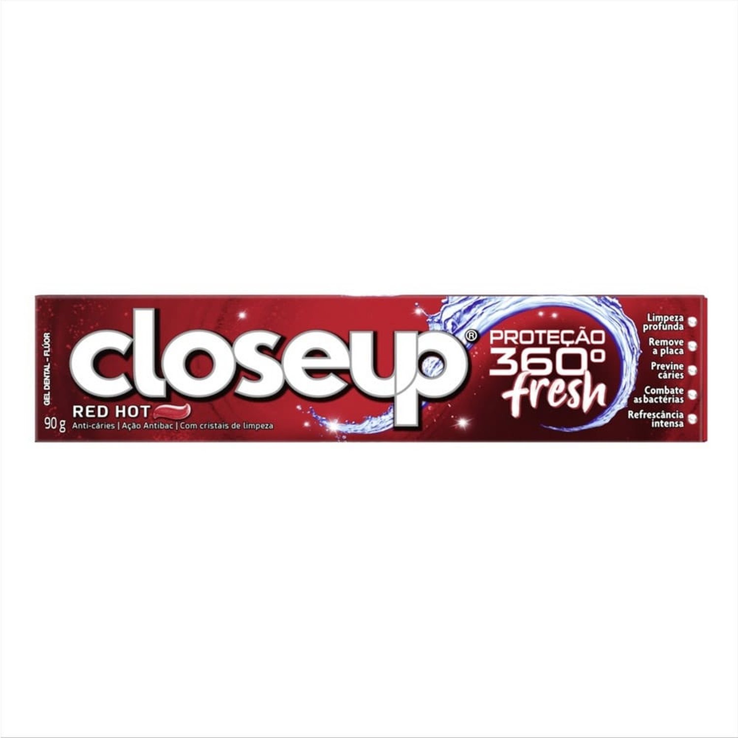 Creme Dental Close-Up Gel Vermelho 90g Embalagem com 12 Unidades