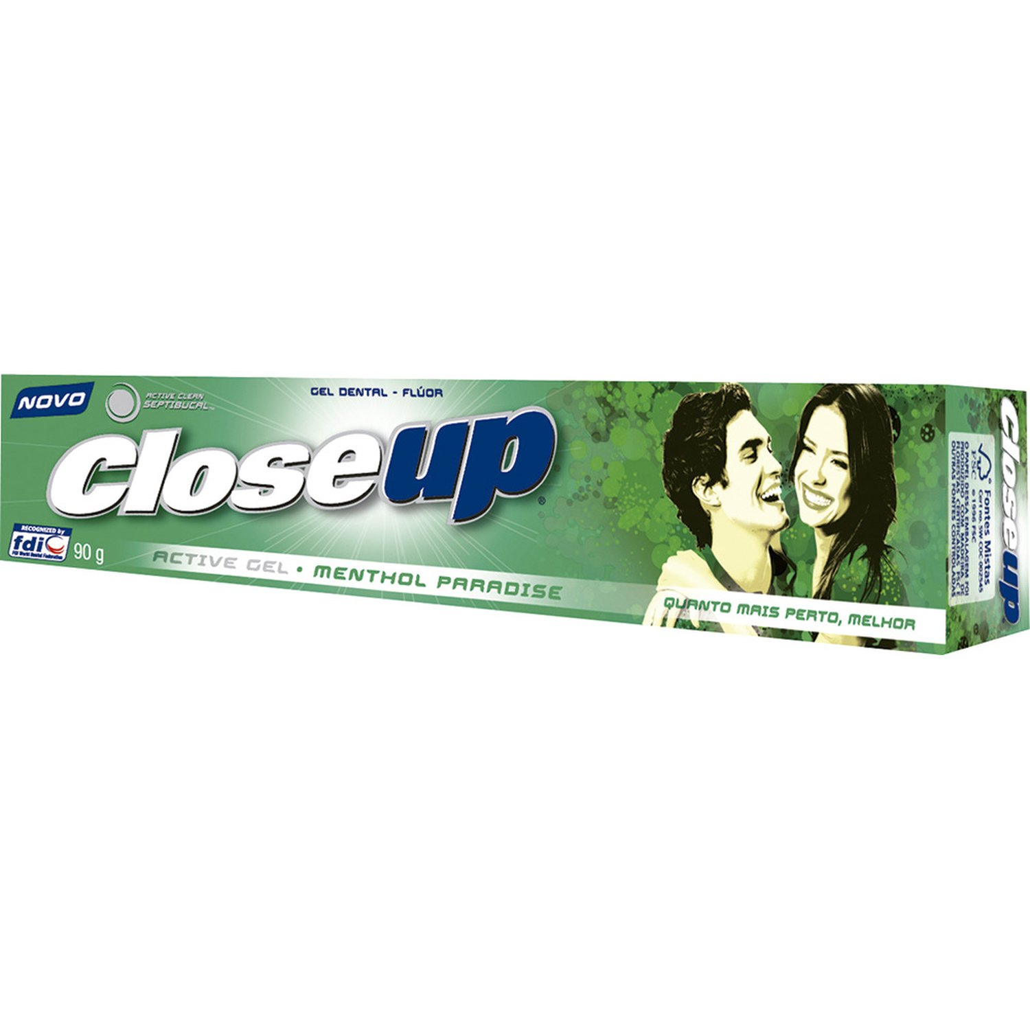 Creme Dental Close-Up Gel Menta 90g Embalagem com 12 Unidades